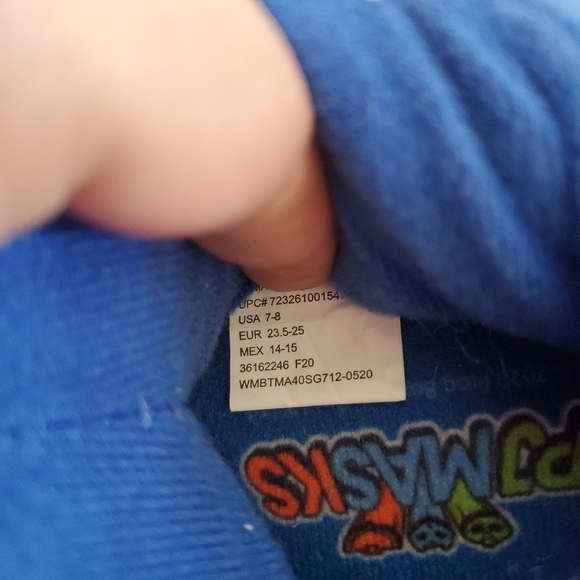 NWT Disney Jr. PJ Mask Show Slippers Size 7/8 Toddlers Blue - Picture 7 of 7